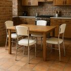 Cadeira Cozinha Reforço Cromada Assento Grosso Confortável En