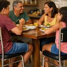 Cadeira Cozinha Reforço Cromada Assento Grosso Confortável En