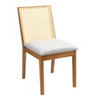 Cadeira Cozinha Sala Jantar Beth Madeira Com Encosto Em Tela