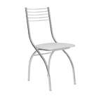 Cadeira Cromada Fred Branca