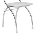 Cadeira Cromada Fred Branca