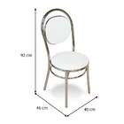 Cadeira Cromada George Branca