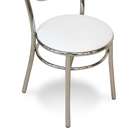 Cadeira Cromada George Branca