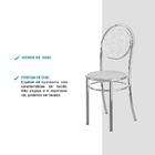 Cadeira Cromada George Fantasia Branca