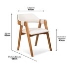 Cadeira Dalia Encosto Anatômico Com Apoio No Braço Branco