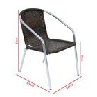 Cadeira Dália Fibra E Alumínio Para Área Externa Polido/mescl