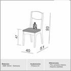 Cadeira Dalla Costa 25mm Assento Estofado Ca12