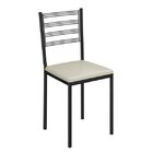 Cadeira Dallas  Preto/bege Metalizado