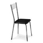 Cadeira Daniela 141 Cromada - Carraro - Preto