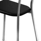 Cadeira Daniela 141 Cromada - Carraro - Preto