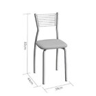 Cadeira De Aço Barcelona C123 Cromado