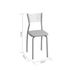 Cadeira De Aço Barcelona C123 Cromado