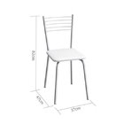 Cadeira De Aço Flex 82cm Cromado