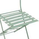 Cadeira de Aço Flora Origami 80x41cm Verde Naterial