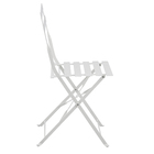 Cadeira Dobrável Aço Flora Origami 80x41x47cm Branco Naterial