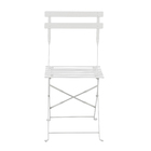 Cadeira Dobrável Aço Flora Origami 80x41x47cm Branco Naterial