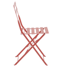 Cadeira Dobrável Aço Flora Origami 80x41x47cm Laranja Naterial