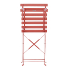 Cadeira Dobrável Aço Flora Origami 80x41x47cm Laranja Naterial