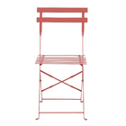 Cadeira Dobrável Aço Flora Origami 80x41x47cm Laranja Naterial