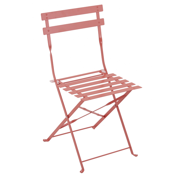 Cadeira Dobrável Aço Flora Origami 80x41x47cm Laranja Naterial