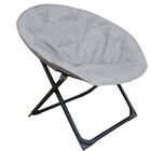 Cadeira de Aço Dobravel Moon Taupe 78x85x69cm Bege Naterial