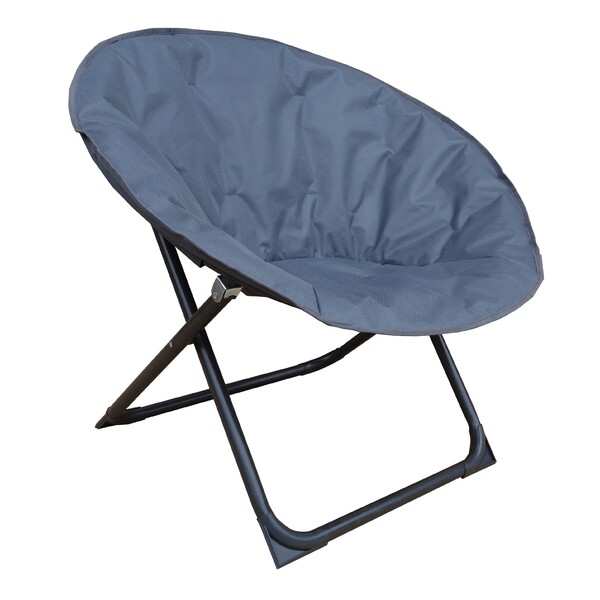 Cadeira de Aço Dobravel Moon 78x85x69cm Cinza Naterial