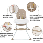 Cadeira De Alimentação Galzerano Para Bebê Alta Nick 5025 Até