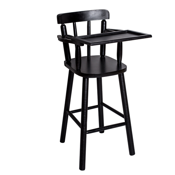 Cadeira De Alimentação Para Bebê Em Madeira Maciça Tabaco – S