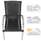 Cadeira De Aluminio Colombia 5 Unidades E Mesa Baixa Colombia