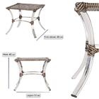 Cadeira De Aluminio Colombia 8 Unidades E Mesa Baixa Colombia