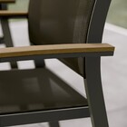 Cadeira para Jardim de Alumínio Clara Cinza 86x57x58cm Naterial