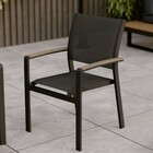 Cadeira para Jardim de Alumínio Clara Cinza 86x57x58cm Naterial