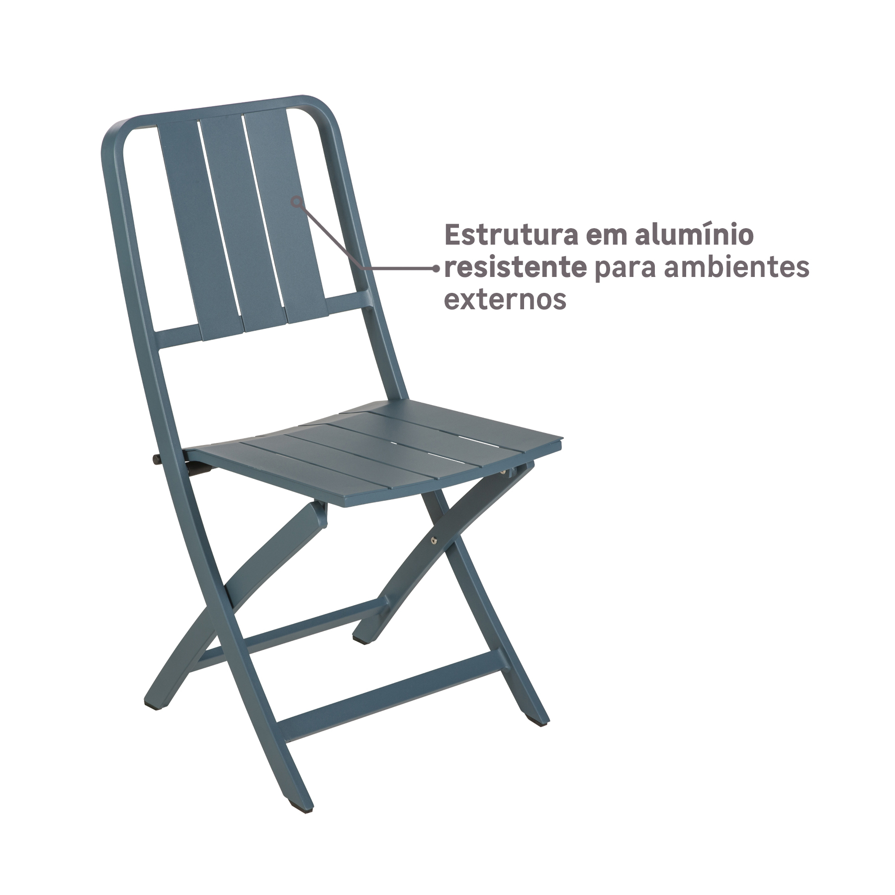 Cadeira Dobrável para Jardim Idaho Naterial