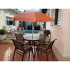 Cadeira De Alumínio E Tela Sling De Jantar E Área Externa Mar