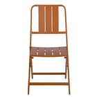 Cadeira para Jardim de Alumínio Dobrável Idaho Marrom 58,5x44x87cm Naterial