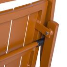 Cadeira para Jardim de Alumínio Dobrável Idaho Marrom 58,5x44x87cm Naterial