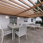 Cadeira de Alumínio Las Vegas 91x66cm Cinza Claro Naterial