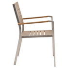 Cadeira de Alumínio Menorca 86x55cm Marrom Naterial