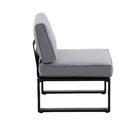 Cadeira de Alumínio Odyssea Cinza 31,5x64x63,5cm Naterial