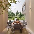 Cadeira de Alumínio Reclinável Oris 110x67cm Cinza Escuro Naterial