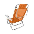 Cadeira De Alumínio Reclinável Tradicional Zaka Banho De Sol