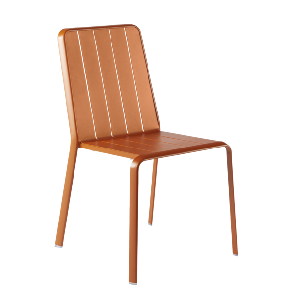 Cadeira para Jardim de Alumínio Idaho Laranja 85x52x61,5cm Naterial