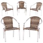 Cadeira De Aluminio Toquio 5 Unidades Para Area, Piscina , Fi