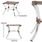 Cadeira De Aluminio Toquio 8 Unidades E Mesa Baixa Colombia P