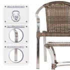 Cadeira De Aluminio Toquio 8 Unidades E Mesa Baixa Colombia P