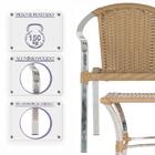 Cadeira De Aluminio Toquio 8 Unidades E Mesa Baixa Colombia P