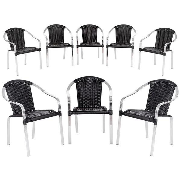 Cadeira De Aluminio Toquio 8 Unidades Para Area, Piscina , Fi