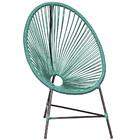 Cadeira De Área Acapulco Bahamas Azul Turquesa Corda Sintetic