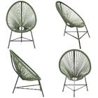 Cadeira De Área Acapulco Bahamas Verde Musgo Corda Sintetica