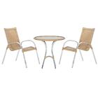 Cadeira De Área Colombia 2 Unidades E Mesa Alta Toquio Para P